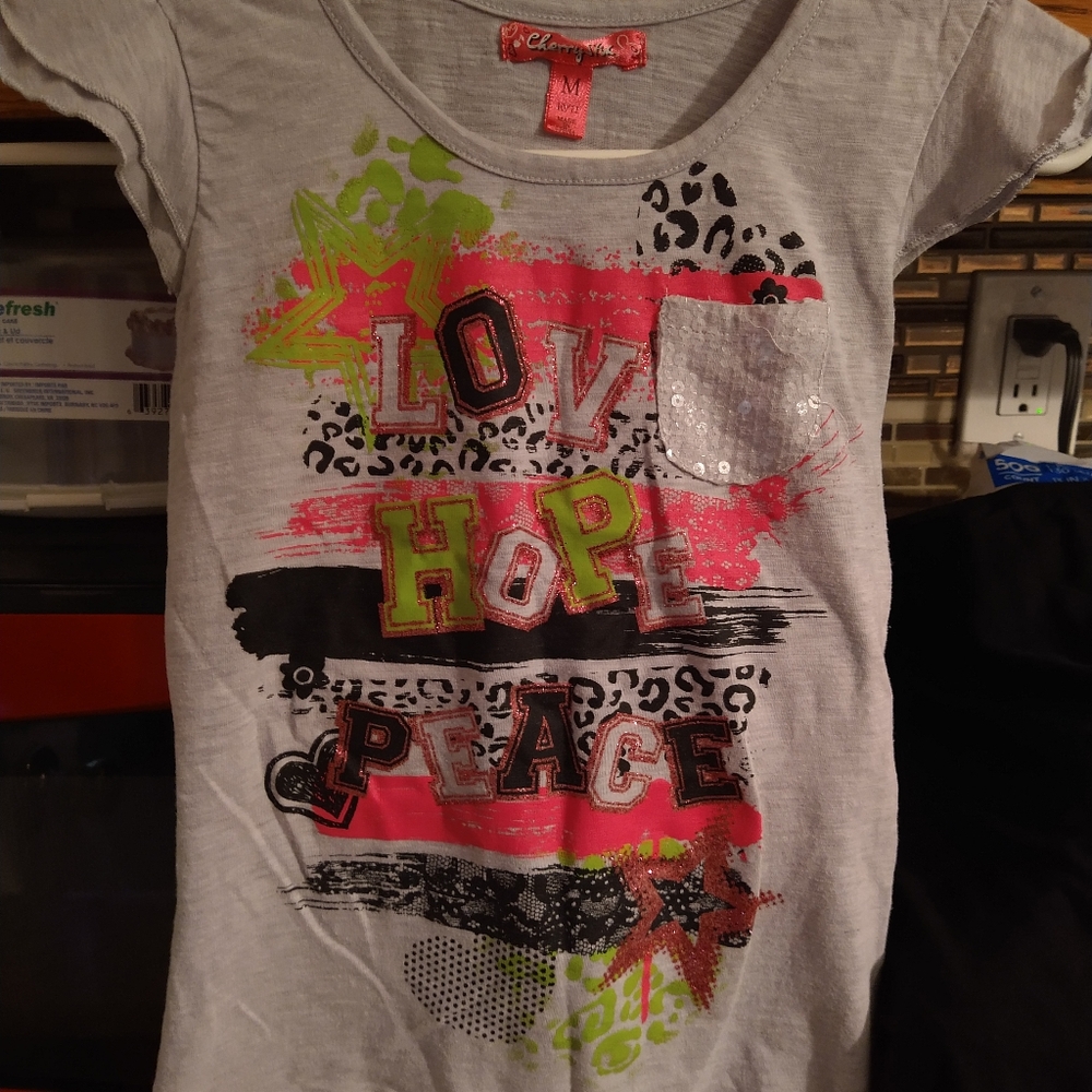 Cherry Stik,Short Sleeve Shirt, Girls (10-12)